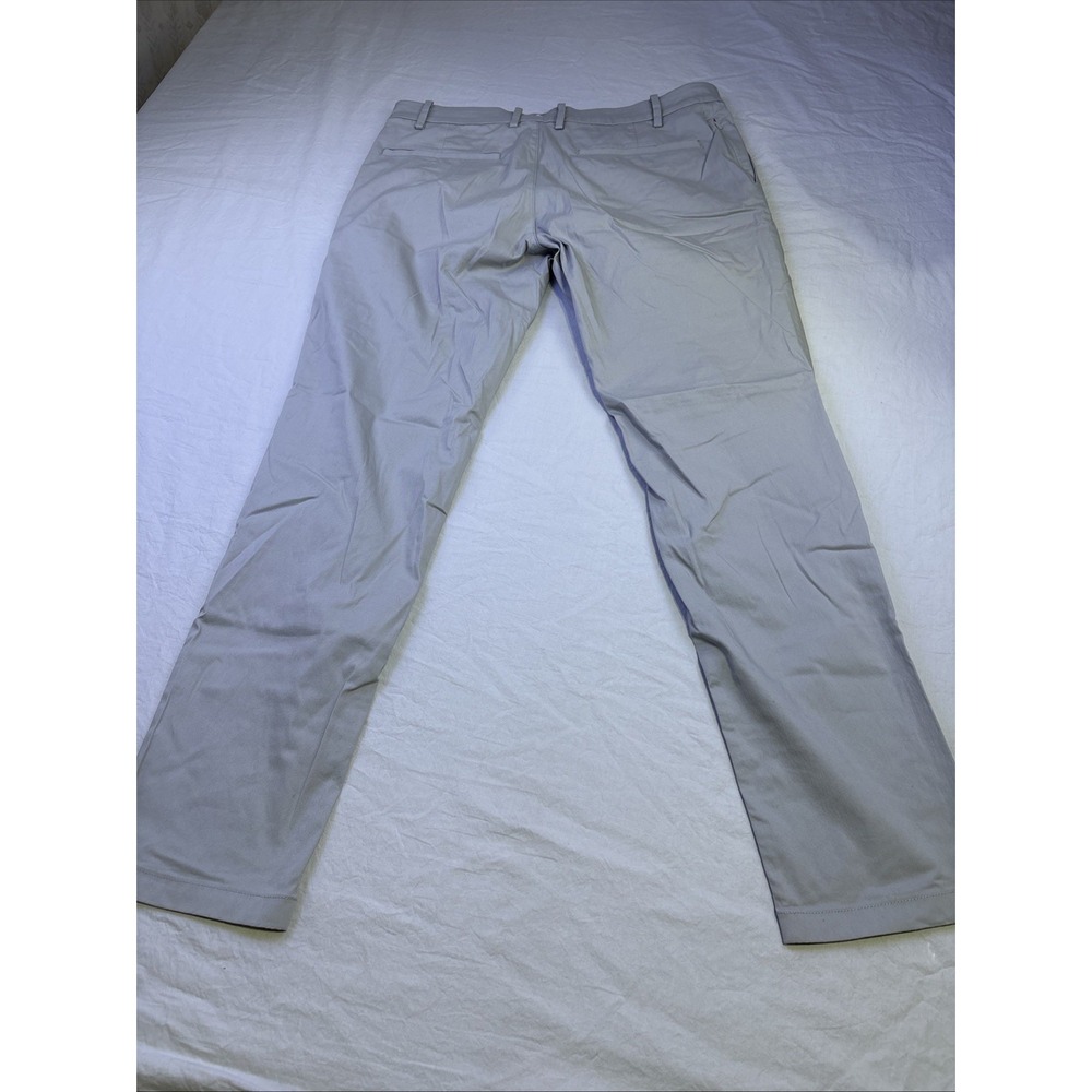 Birddogs Lined Slim Fit Pants MENS 36X32 Stretch Performance Golf Chino GRAY - Picture 9 of 10